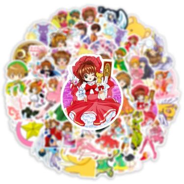 Imagem de Adesivos Card Captors Sakura Anime 50 unidades de PVC impermeável