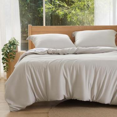 Imagem de Juego de Fundas de Edredón Bedsure Silky Cooling tamaño Queen de Bambú