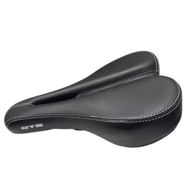 Imagem de Selim Bike Banco Mtb Vazado Conforte Com Carrinho Preto Gta-Unissex