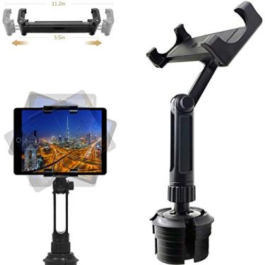Imagem de LycoGear Suporte de copo estendido para carro de lycan para tablet para iPad Pro Air Mini iPhone X XR XS 11 MAX 8 Galaxy Tab S10 Surface Pro e a maioria das telas de GPS de 6"/7"