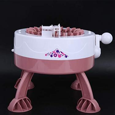 Imagem de GLOGLOW Máquina de tricô Manual Com 22 Agulhas, Modos de tricô Duplos para Confecção Eficiente de Cachecóis e Chapéus, Kit Completo de Artesanato DIY Portátil para Artesãos de 8 Anos