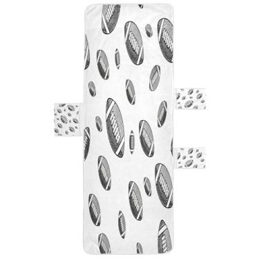 Imagem de STAYTOP Capa de toalha de cadeira de descanso 215,9 cm x 76,2 cm, capa de espreguiçadeira macia, capas de cadeira de praia com bolsos para jardim ao ar livre, pátio, pátio, banhos de sol, gramado