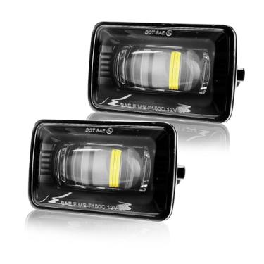 Imagem de Faróis de neblina de LED F150 F150 para acessórios Ford F150 2015, 2016, 2017, 2018, 2019 e 2020, conjunto de farol de neblina F-150 super brilhante, 60 W, aprovado pelo DOT, para-choques dianteiros