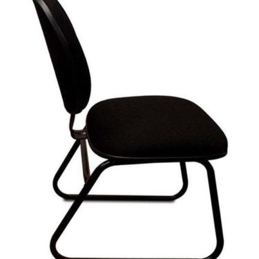 Imagem de Cadeira Executiva Escritório Home Office Preta Almofada