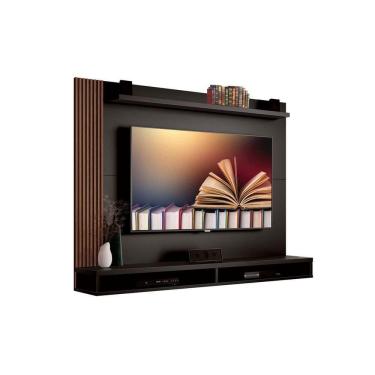 Imagem de Painel Para Tv Dijon Preto Com Naturale - Moveisaqui