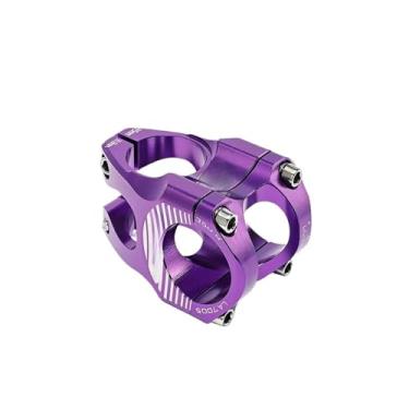 Imagem de Guidão curto de alumínio para downhill, modelo riser tube, para mountain bike, dimensões 28,6 * 31,8 * 35mm. Acessórios para ciclismo.(Purple)