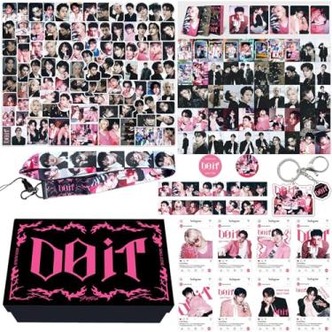 Imagem de KPOPBP Caixa de presente do álbum Stray Kids DO IT, produtos Kpop, cartões fotográficos, adesivos SKZ, cordões, chaveiros, presente para decoração de aniversário de meninos e meninas