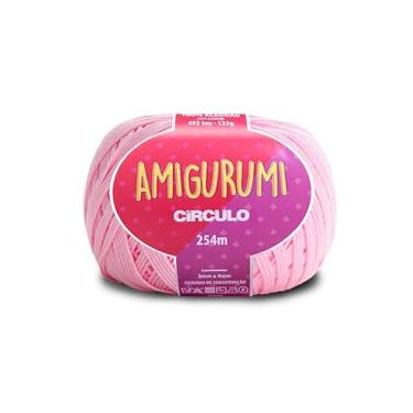 Imagem de Linha Fio Amigurumi Círculo 125g 254m 100 Algodão Mercerizado Crochê Tricô Artesanato Colorido (3077 - QUARTZO)