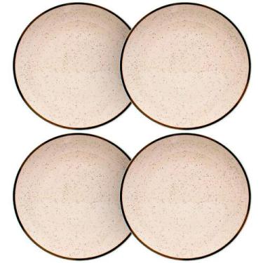 Imagem de Jogo de Pratos Raso de Porcelana Brisa 26cm 4 peças - Oxford