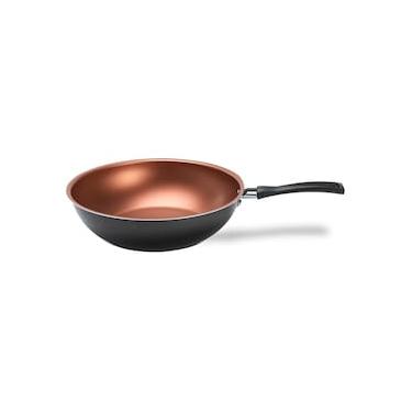 Imagem de Panela Wok Brinox Topázio Antiaderente Pro-Flon 3L 26cm Cinza
