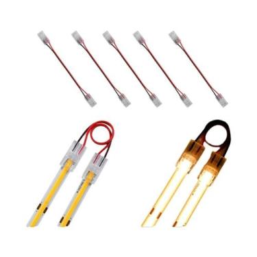 Imagem de Conectores De Fita LED COB De 8mm 10mm 2 Pinos 5 Peças Terminal De Ext