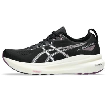 Imagem de ASICS Tênis de corrida feminino Gel-Kayano 31, preto, prata pura