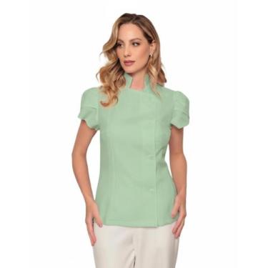 Imagem de Dolma Chef Feminina Verde Claro Luísa - gardenia jalecos, M