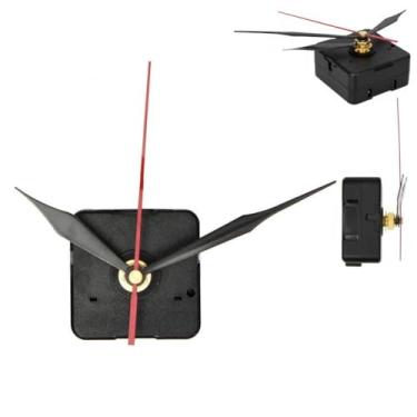 Imagem de Relógios de parede com mecanismo de movimento de quartzo, reposição de peças de reparo DIY, peças de ponteiro de metal preto - Novos relógios de parede de reparo vintage para amantes de molduras de