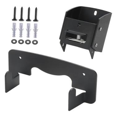 Imagem de Ｂｅｓｇａ Gancho para carrinho de mão, preto, em aço, com trava de elevação por mola. Suporte para carrinho de mão/carrinho de armazenamento.