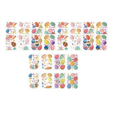 Imagem de UGPLM Conjunto de 32 adesivos de Páscoa para janelas, enfeites decorativos fofos, adesivos de parede para lembrancinhas de Páscoa para escritório, festas e