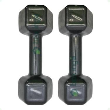 Imagem de Par de Halteres Sextavado Revestido - 7 Kg - BOX INGÁ