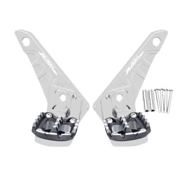 Imagem de Anti-derrapante CNC Pedal Traseiro Descanso De Pé Dobrável Apoios De Pés Passageiro Footpegs Para XADV 750 Xadv750 2021 2022 2023(Silver Grey)