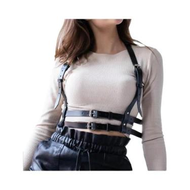 Imagem de Acessório De Moda Feminina, Cinto De Couro Com Suspensórios Para Model