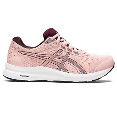 Imagem de ASICS T nis de corrida feminino Gel-Contend 8, Rosa fosco/Marte profundo, 11