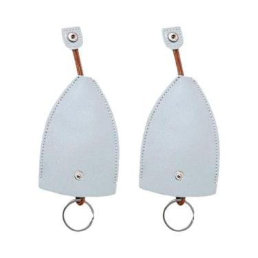 Imagem de Bolsa De Chaves De Couro PU De Grande Capacidade, Caixa De Chaves Retr