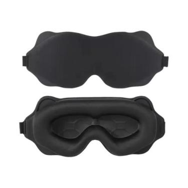 Imagem de Máscara De Olhos 3D Confortável E Macia Com Peso Para Dormir De Lado, 