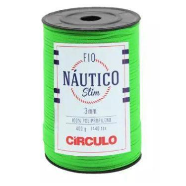 Imagem de Fio Náutico Slim Círculo 3mm Cor 5247 Verde Neon - 400g - no-brand