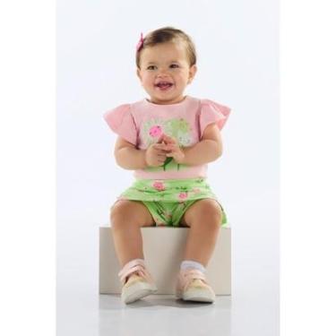 Imagem de Conjunto Blusa e Short-Saia Bebê Quimby-Feminino