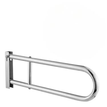 Imagem de Barra de Apoio Para Banheiro Vários Modelos Alça de Segurança Acessibilidade Idosos Deficientes(Barra Articulada 70cm)