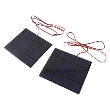 Imagem de Generic Módulo de Painel Solar de Alta Eficiência de Conversão para Painel de Carregador Solar DIY, de Silício Policristalino de 2 Unidades Com Cabo de 100 Cm para Luzes Solares de Paisagem