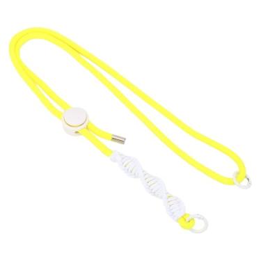 Imagem de Jiawu Alça de Ombro Ajustável de Nylon para Câmera de Ação, Cordão Leve para Pendurar No BOLSO 3 ONE X3 X4 para Entusiastas da Fotografia (Corda Amarela Nó Branco)