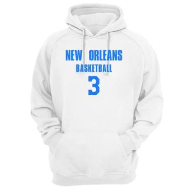 Imagem de Blusa Moletom Capuz Basquete New Orleans Basketball número 3 - Loja Cl