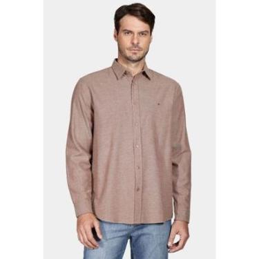 Imagem de Camisa Aramis Regular Flannel Twill Cáqui-Masculino