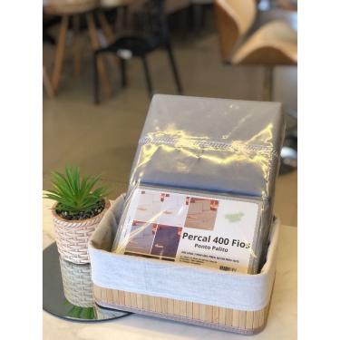 Imagem de Jogo Lençol 3 Peças Casal Percal 400 Fios