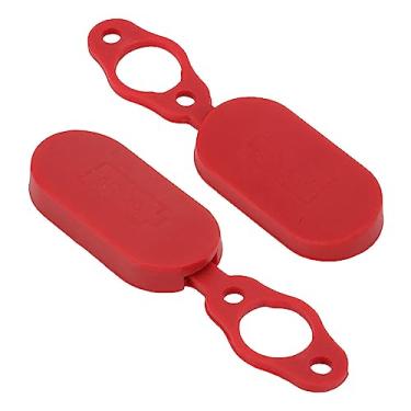 Imagem de AMONIDA Porta de Carregamento de Scooter Capa à Prova de Poeira Flexível 2 Peças Vermelha para Scooter Elétrica PRO