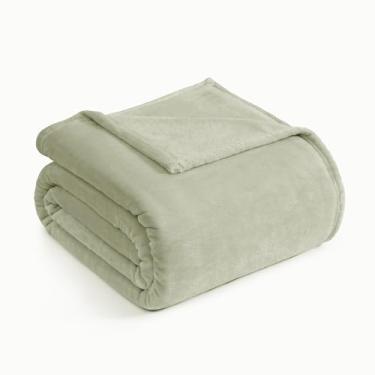 Imagem de Casa Platino Cobertor de flanela – Queen Size 90 x 90 manta de lã para cama, sofá ou viagem – leve e macio para todas as estações – mineral