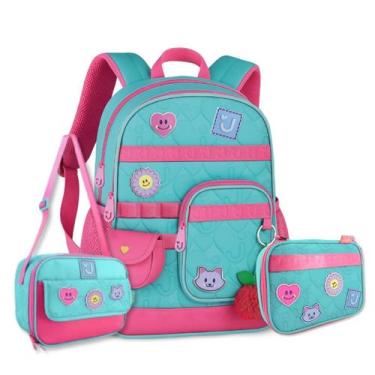 Imagem de Mochila Juju Teofilo com Lancheira Térmica e Estojo Box - Clio Style, 