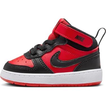 Imagem de Nike Tênis infantil Court Borough Mid 2, University Red/Black-White, 3 EUA unissex infantil