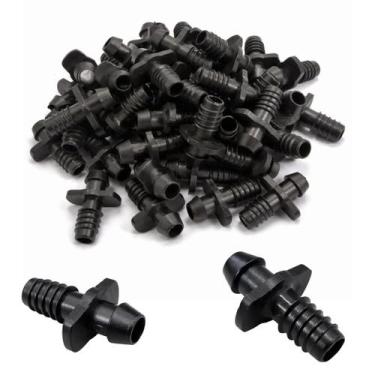 Imagem de Conector Micro Tubo Mangueira 7mm a 9,5mm Rosca Grapa -50 PÇ - Implebr