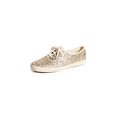 Imagem de Keds Tênis feminino Champion Glitter com cadarço, Dourado, 39