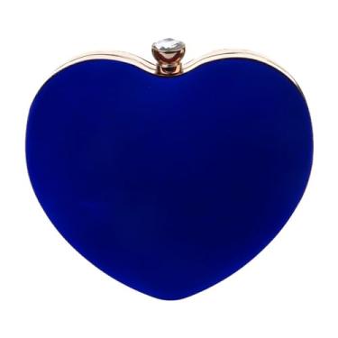 Imagem de Bolsa feminina clutch dourada para festas e casamentos, Azul, One Size