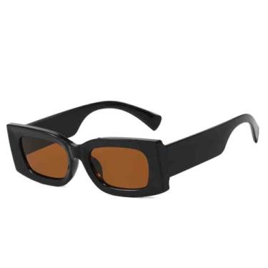 Imagem de Óculos de Sol Feminino Jelly Color Wide Leg Gradient Leopard Print UV400 para Esportes ao Ar Livre, Corrida e Ciclismo, Preto e Marrom