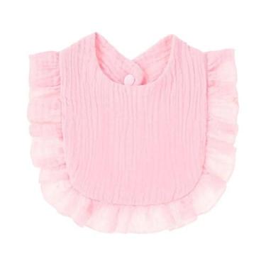 Imagem de Babadores De Algodão Macio Em Cores Sólidas Para Bebês, Toalha De Sali