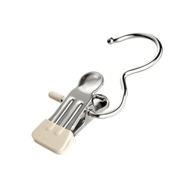 Imagem de Kit 10/15/20/30 unidades Mini Cabide Gancho para Roupa Ganchos de Calça Jeans Aço Inoxidável(30)
