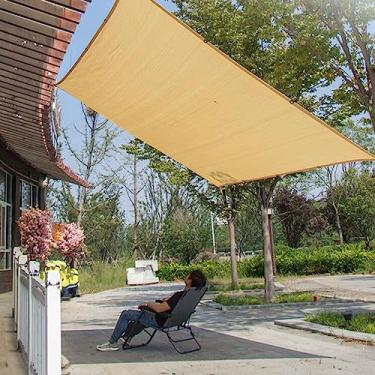 Imagem de Antss Rede de sombreamento com furos, cobertura de pérgola, cortina bloqueadora solar antienvelhecimento, tecido resistente a raios UV, toldo de plantas, ecrã de privacidade para varanda