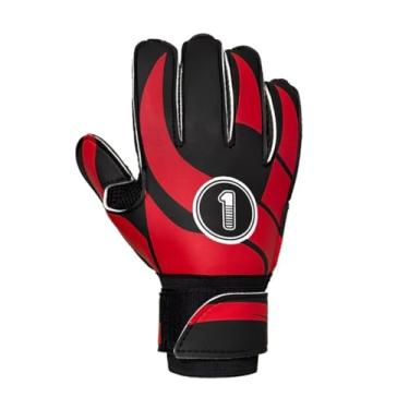 Imagem de Luva de Goleiro Adulto para Campo, Society e Quadra Sintética | Alta Aderência e Resistência | Ideal para Treino e Jogo Profissional(VERMELHA,10)