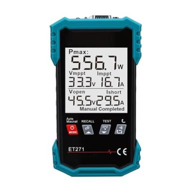 Imagem de Cryfokt Medidor MPPT de Testador de Painel Solar, Detector MPPT de 2.000 W 40A Com Função de Retenção de Dados de Luz de Fundo, Multímetro Fotovoltaico para Tensão de Circuito Aberto,