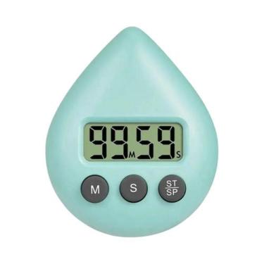 Imagem de Timer Digital LCD À Prova d'Água Com Ventosa Para Cozinha, Banheiro E 