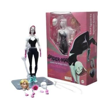 Imagem de Bonecos De Ação Miles Morales Gwen Spider-Man Shf Figuarts Em PVC - Ba