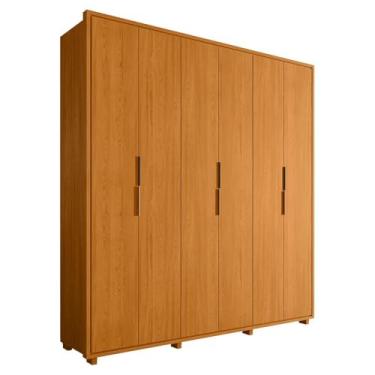 Imagem de Guarda Roupa Casal Matisse 6 Portas Mdf 210 cm Cinamomo Madetec